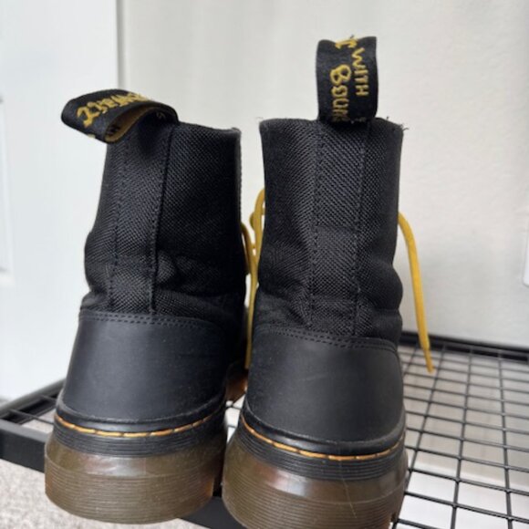 Dr. Martens Combs Tech Utility Boots – Black with Yellow Laces - Picture 3 of 5